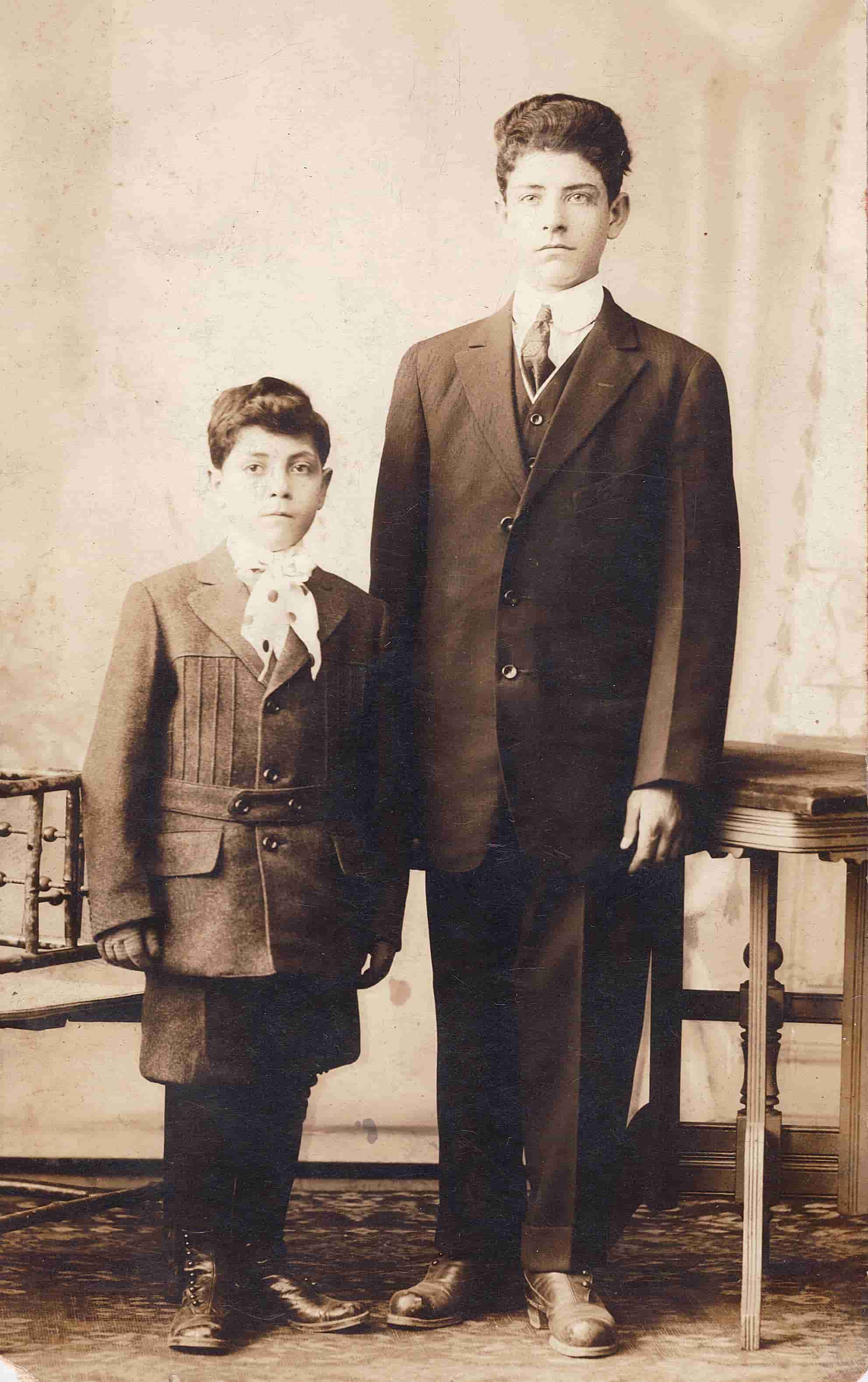 Pietro (Uncle Pete) Greco with Brother Salvatore (Sam) Greco About 1915
