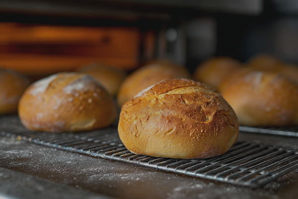 Placeholder image of fresh bread on a cooling rack