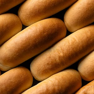Assorted hoagie and sub sandwich rolls